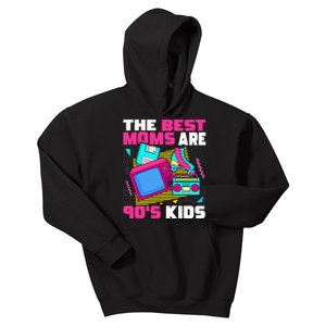 The Best Moms Are 90s Aesthetic funny Mother's Day Kids Hoodie