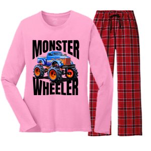 The Best Monster Trucks Rule Funny Gift On The Planet Cool Gift Women's Long Sleeve Flannel Pajama Set 