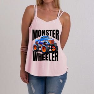 The Best Monster Trucks Rule Funny Gift On The Planet Cool Gift Women's Strappy Tank