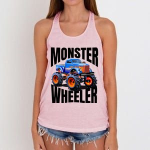 The Best Monster Trucks Rule Funny Gift On The Planet Cool Gift Women's Knotted Racerback Tank