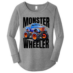 The Best Monster Trucks Rule Funny Gift On The Planet Cool Gift Women's Perfect Tri Tunic Long Sleeve Shirt