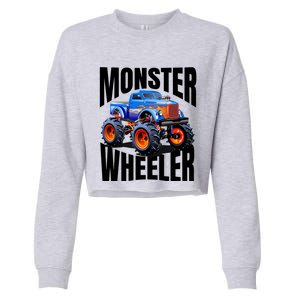 The Best Monster Trucks Rule Funny Gift On The Planet Cool Gift Cropped Pullover Crew