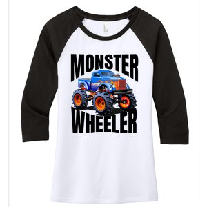 The Best Monster Trucks Rule Funny Gift On The Planet Cool Gift Women's Tri-Blend 3/4-Sleeve Raglan Shirt