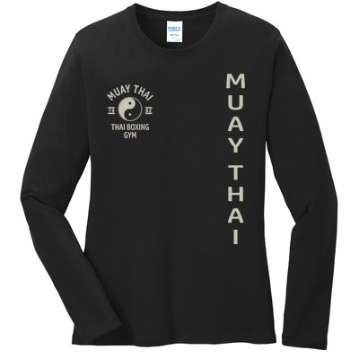 Thai Boxing Muay Thai Meaningful Gift Ladies Long Sleeve Shirt