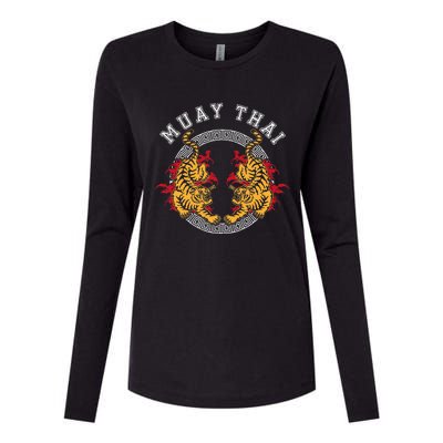 Thai Boxing Muay Thai Womens Cotton Relaxed Long Sleeve T-Shirt