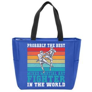 The Best Mixed Martial Arts Fighter Gift Zip Tote Bag