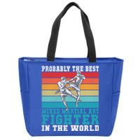 The Best Mixed Martial Arts Fighter Gift Zip Tote Bag