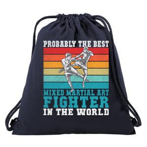 The Best Mixed Martial Arts Fighter Gift Drawstring Bag