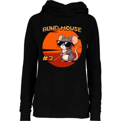 Three Blind Mice Matching Halloween Mouse 2 Womens Funnel Neck Pullover Hood