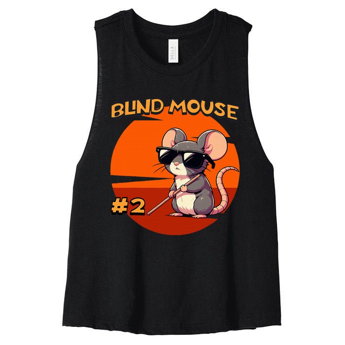 Three Blind Mice Matching Halloween Mouse 2 Women's Racerback Cropped Tank