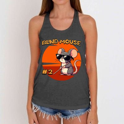 Three Blind Mice Matching Halloween Mouse 2 Women's Knotted Racerback Tank