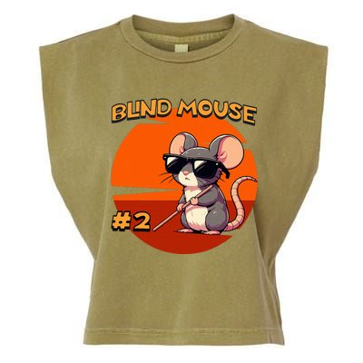 Three Blind Mice Matching Halloween Mouse 2 Garment-Dyed Women's Muscle Tee