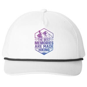 The Best Memories Are Made Hiking Mountains Hiker Hiking Gift Snapback Five-Panel Rope Hat