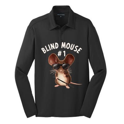 Three Blind Mice Matching Halloween Group Costume Mouse #1 Silk Touch Performance Long Sleeve Polo