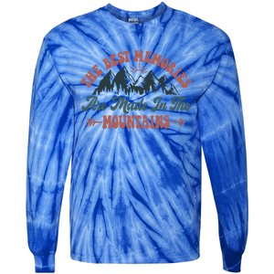 The Best Memories Are Made In The Mountains Family Camping Gift Tie-Dye Long Sleeve Shirt