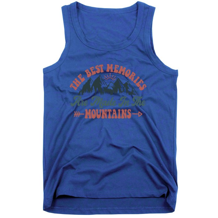 The Best Memories Are Made In The Mountains Family Camping Gift Tank Top