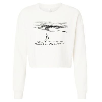 The Boy Mole Fox And Horse Friendship Is One Of Sweetest Cropped Pullover Crew