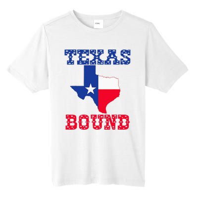 Texas Bound moving to texas texas bound with texas map Tall Fusion ChromaSoft Performance T-Shirt