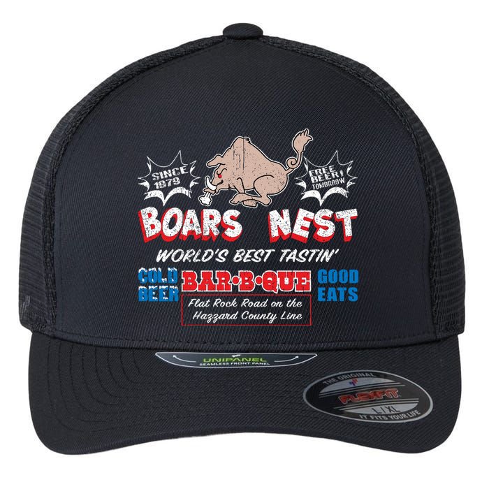 The Boars Nest Best BBQue Flexfit Unipanel Trucker Cap