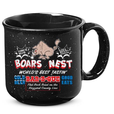 The Boars Nest Best BBQue 15oz Campfire Ceramic Mug