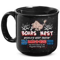 The Boars Nest Best BBQue 15oz Campfire Ceramic Mug