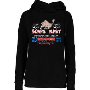 The Boars Nest Best BBQue Womens Funnel Neck Pullover Hood