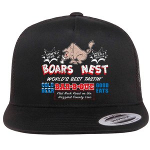 The Boars Nest Best BBQue Flat Bill Trucker Hat