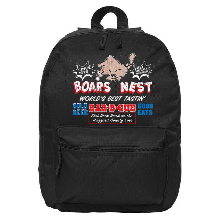 The Boars Nest Best BBQue 16 in Basic Backpack