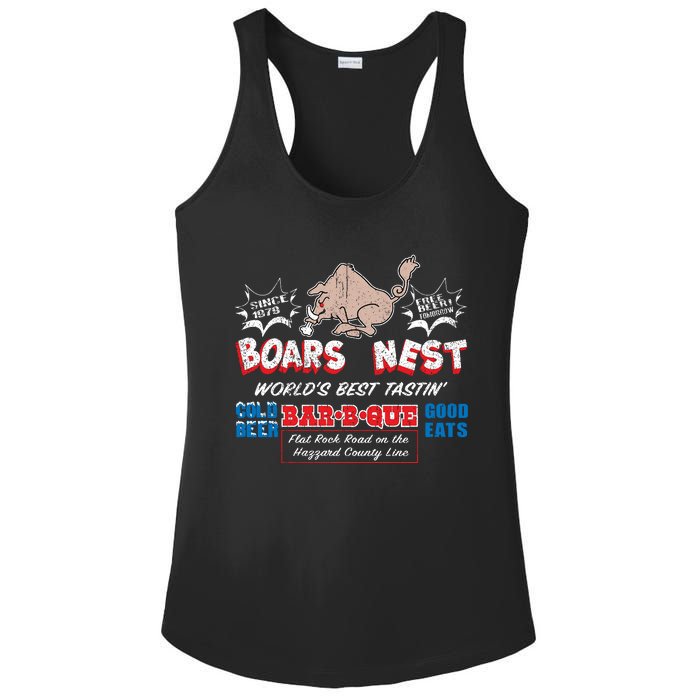 The Boars Nest Best BBQue Ladies PosiCharge Competitor Racerback Tank