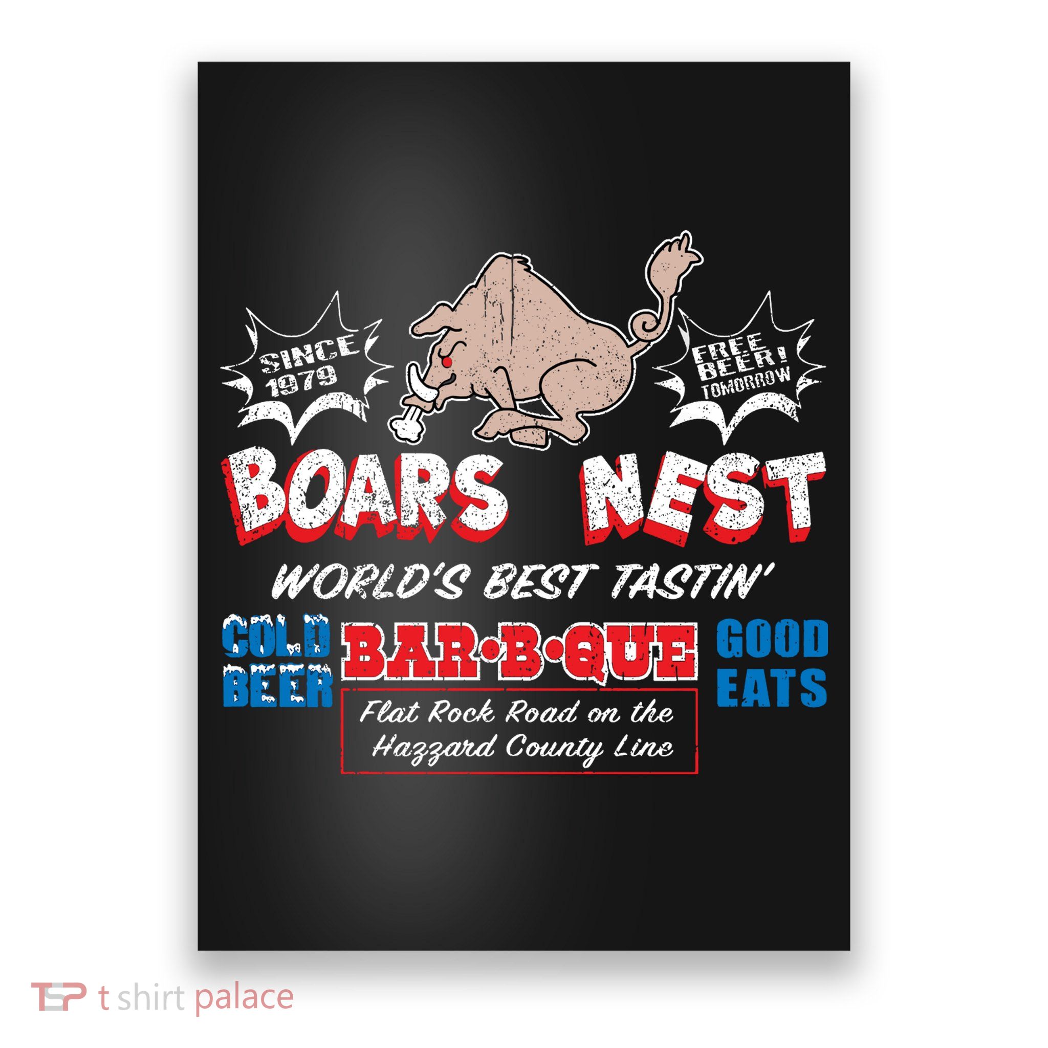 The Boars Nest Best BBQue Poster