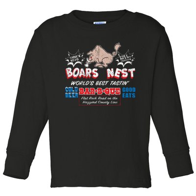 The Boars Nest Best BBQue Toddler Long Sleeve Shirt