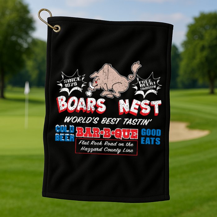 The Boars Nest Best BBQue Golf Towel