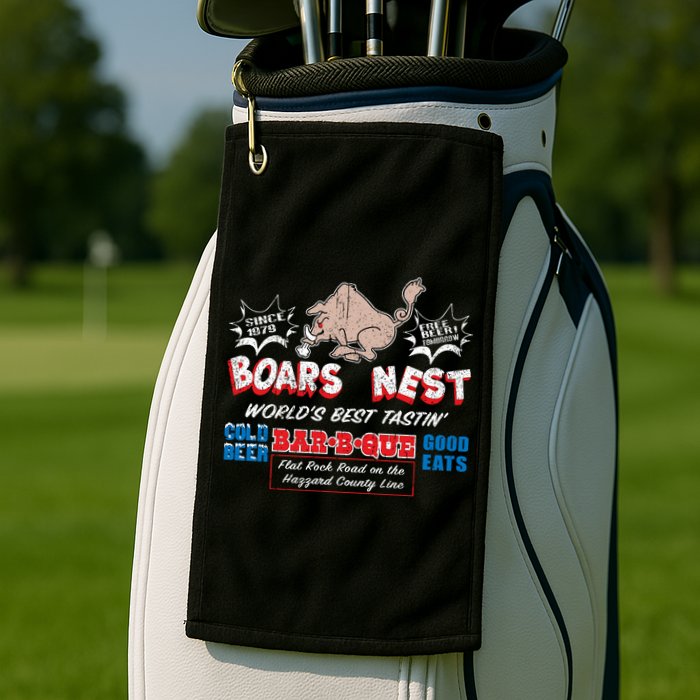 The Boars Nest Best BBQue Golf Towel