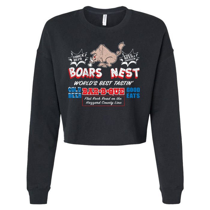The Boars Nest Best BBQue Cropped Pullover Crew