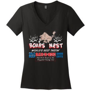 The Boars Nest Best BBQue Women's V-Neck T-Shirt