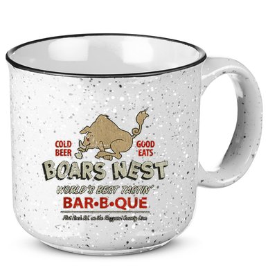 The Boars Nest Vintage 15oz Campfire Ceramic Mug