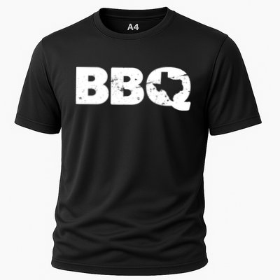 Texas BBQ novelty Texas Barbecue and Map vintage BBQ Performance Shirt