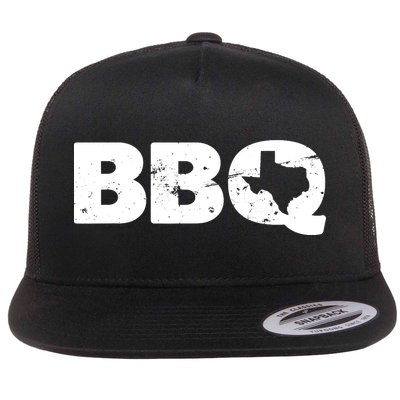 Texas BBQ novelty Texas Barbecue and Map vintage BBQ Flatbill Hat