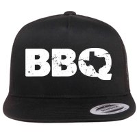 Texas BBQ novelty Texas Barbecue and Map vintage BBQ Flatbill Hat