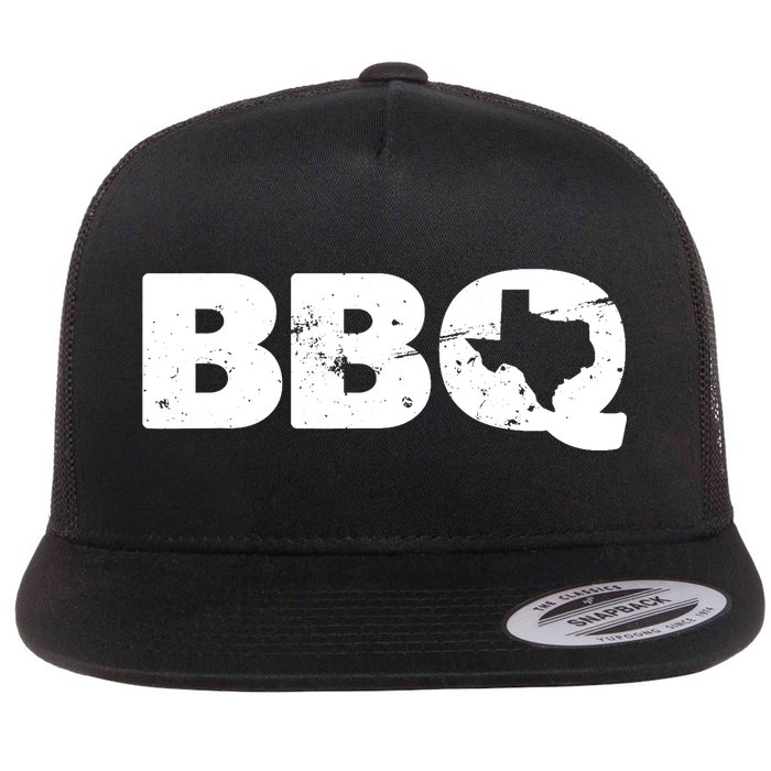 Texas BBQ novelty Texas Barbecue and Map vintage BBQ Flatbill Hat