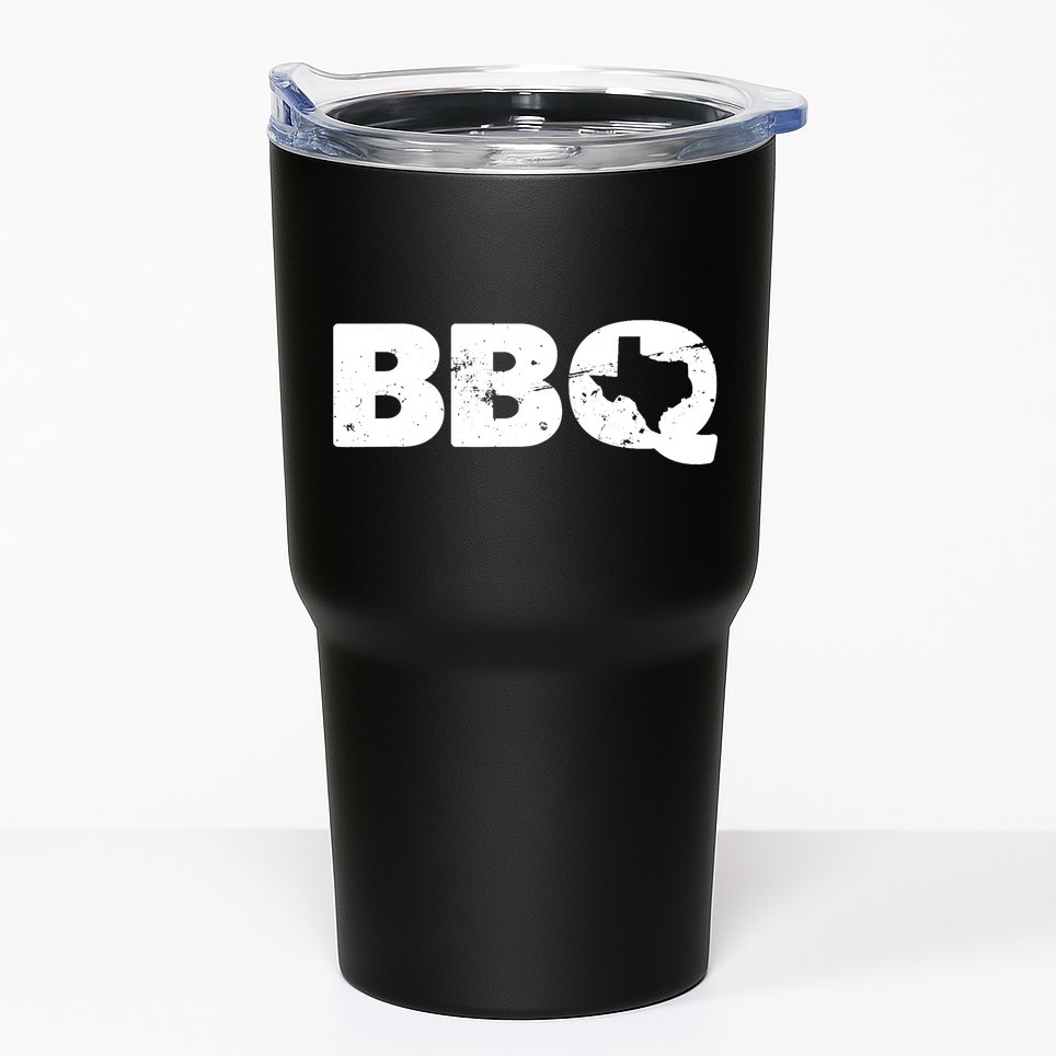 Texas BBQ novelty Texas Barbecue and Map vintage BBQ Tumbler