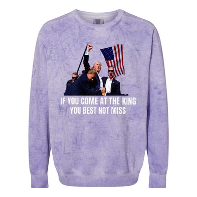 Trump Best Not Miss Premium Colorblast Crewneck Sweatshirt