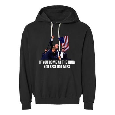 Trump Best Not Miss Premium Garment-Dyed Fleece Hoodie