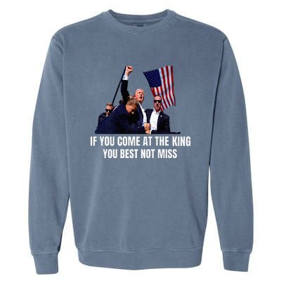 Trump Best Not Miss Premium Garment-Dyed Sweatshirt