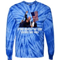 Trump Best Not Miss Premium Tie-Dye Long Sleeve Shirt