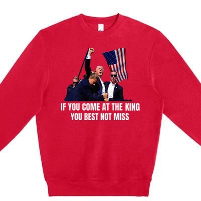 Trump Best Not Miss Premium Premium Crewneck Sweatshirt