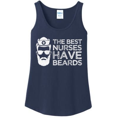 The Best Nurses Have Beards Funny Nurse Day Ladies Essential Tank