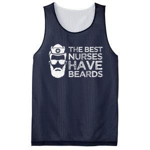 The Best Nurses Have Beards Funny Nurse Day Mesh Reversible Basketball Jersey Tank