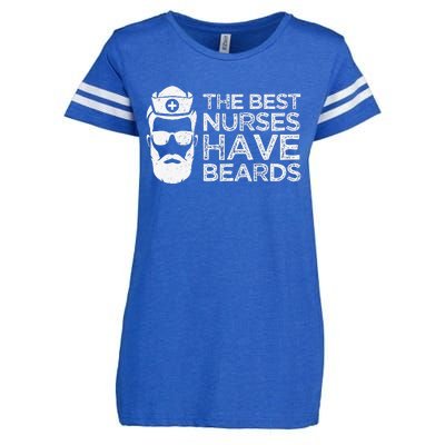 The Best Nurses Have Beards Funny Nurse Day Enza Ladies Jersey Football T-Shirt