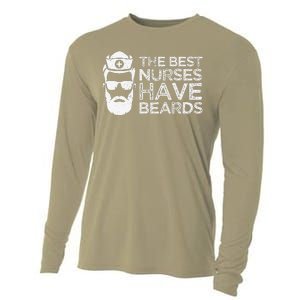 The Best Nurses Have Beards Funny Nurse Day Cooling Performance Long Sleeve Crew